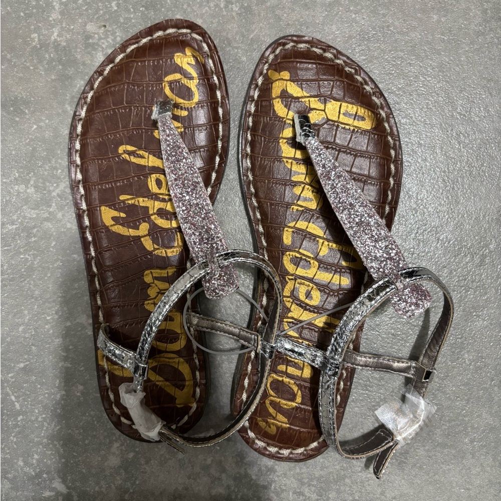 Sam Edelman Lilac Glitter Sandals Girl’s size 2